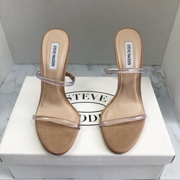 Steve Madden MINA Nude Mule Sandal - Picture 4 of 8
